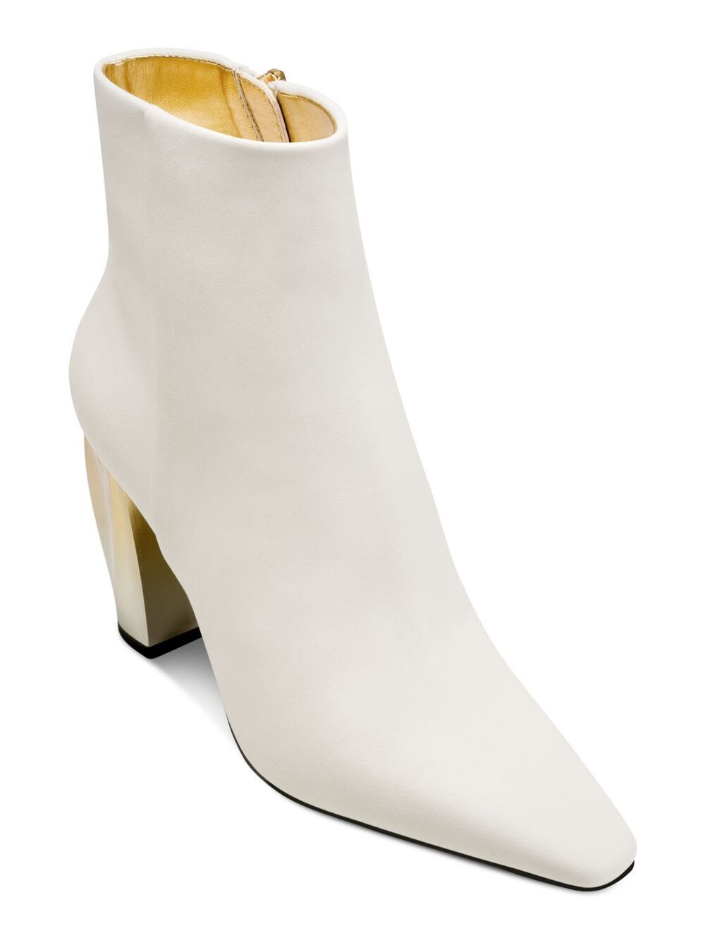 Donna Karan New York Women's Sofia Heeled Boots Ivory Size 8